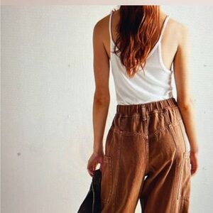 Free People Brown Women’s barrel jeans